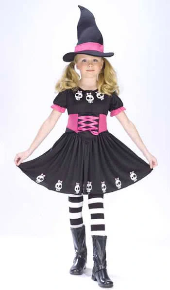 Totenkopf Hexe Kinderkostüm Gr.L
