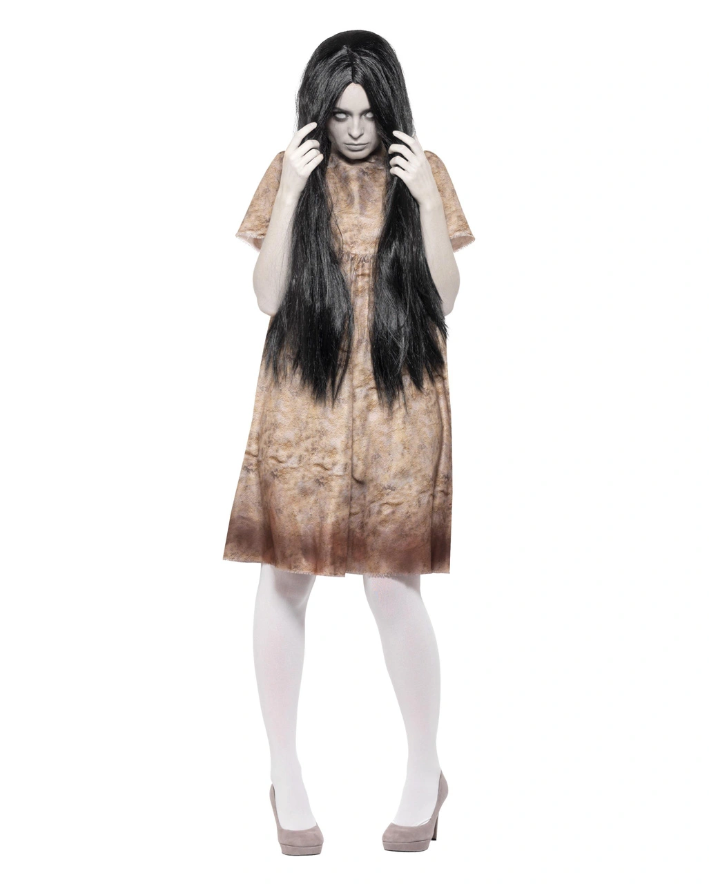 Böser Geist Damenkostüm Mit Perücke – Bild 2