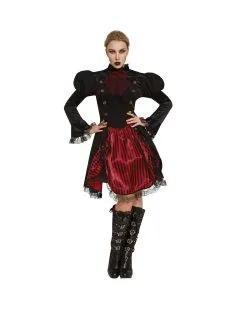 Düstere Gothic Fürstin Damen Kostüm