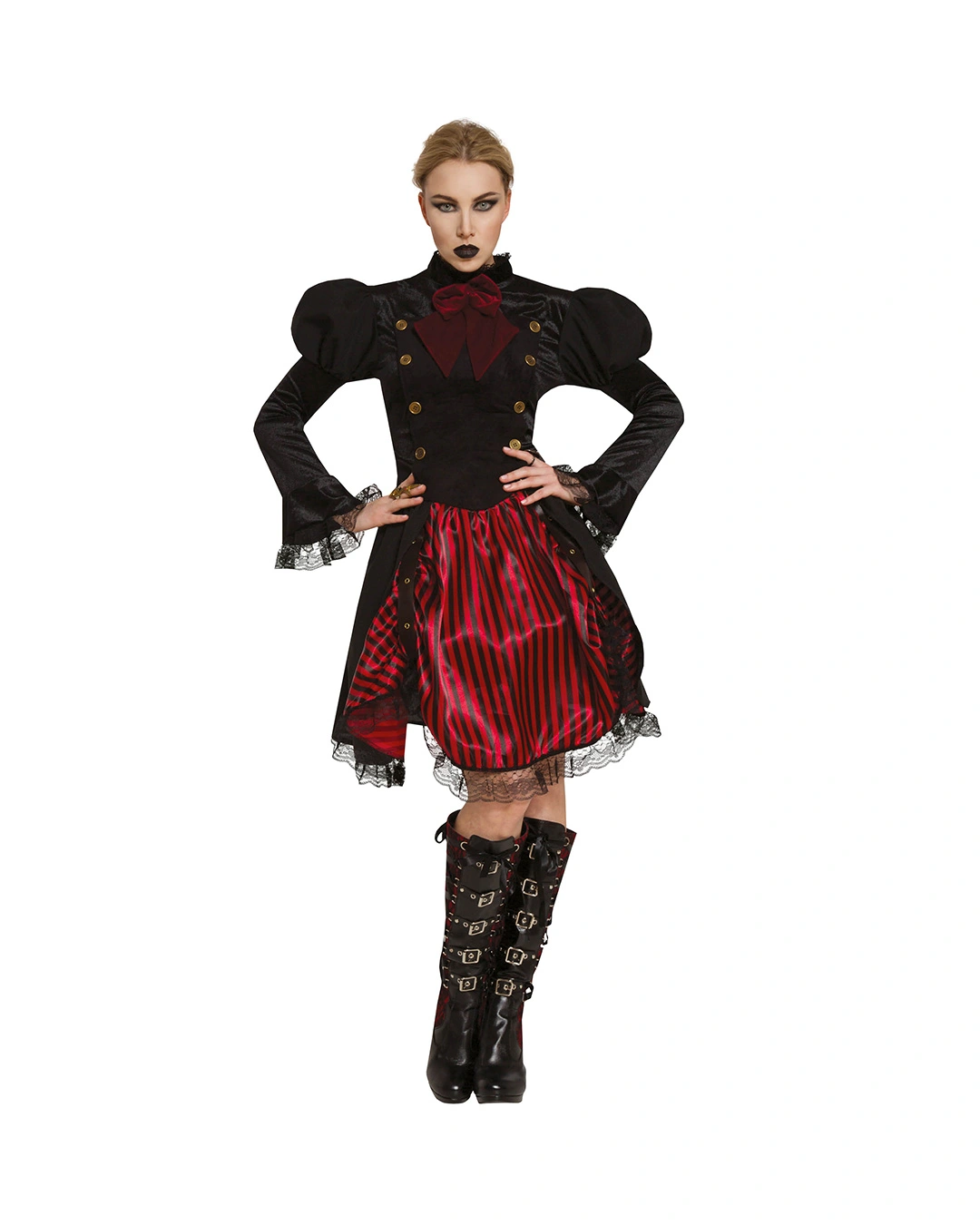 Düstere Gothic Fürstin Damen Kostüm