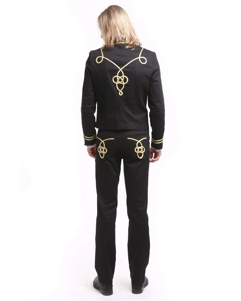 Gothic Parade Jacke Schwarz Gold – Bild 6