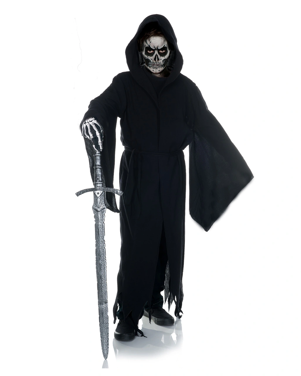 Grim Reaper Fetzenkostüm Für Kinder