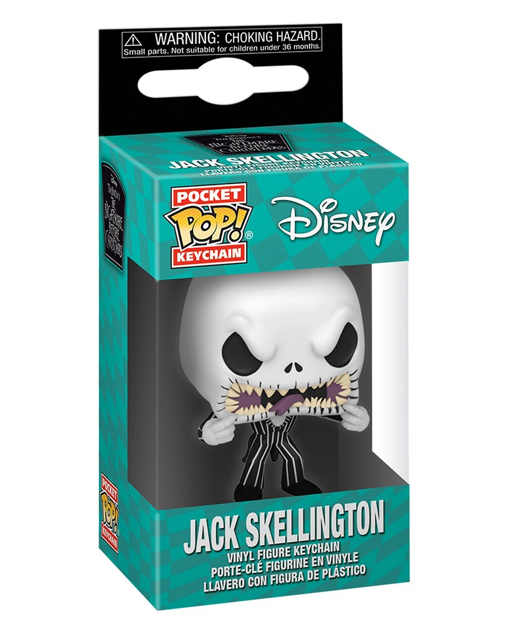 Jack Skellington Scary Face Schlüsselanhänger Funko Pocket POP! – Bild 2