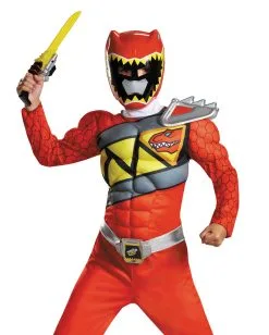 Power Ranger Red Ranger Dino Charge Muskelkostüm
