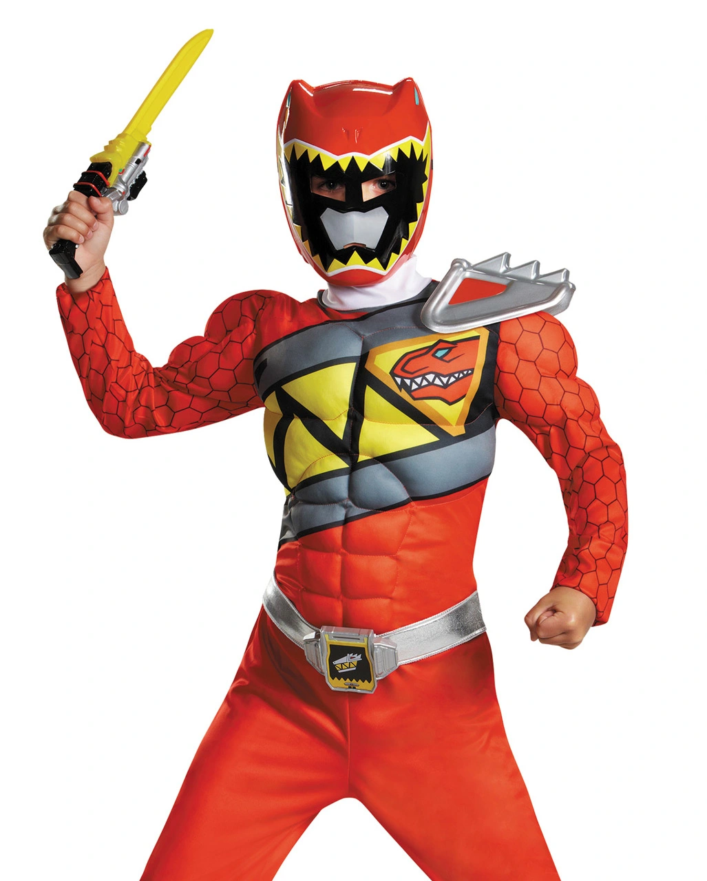 Power Ranger Red Ranger Dino Charge Muskelkostüm