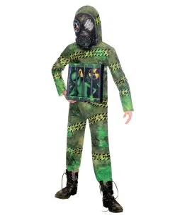 Quarantäne Zombie Alien Kinderkostüm