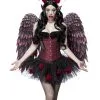 Rose Devil Kostüm Mit Flügel