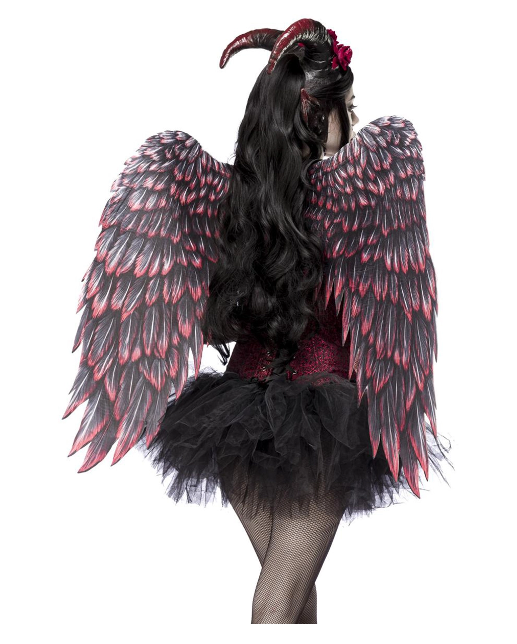 Rose Devil Kostüm Mit Flügel – Bild 2