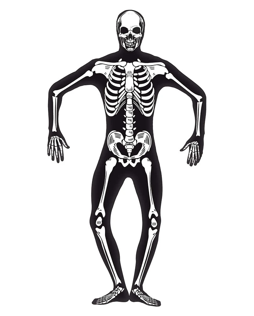 Skelett Skinsuit Glow In The Dark