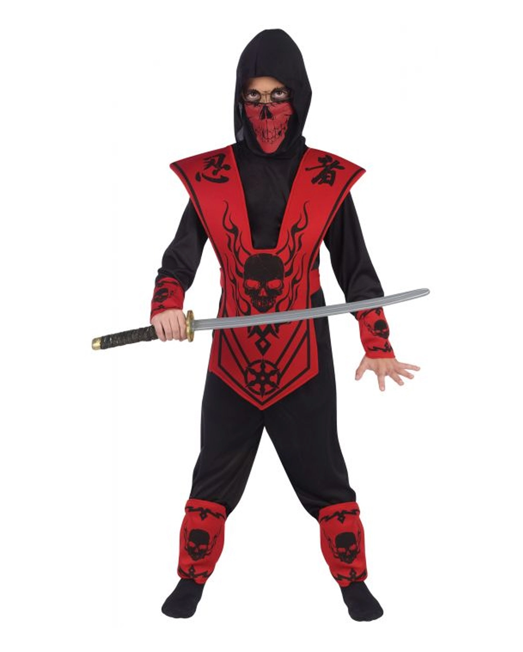 Skull Lord Ninja Kinderkostüm Rot