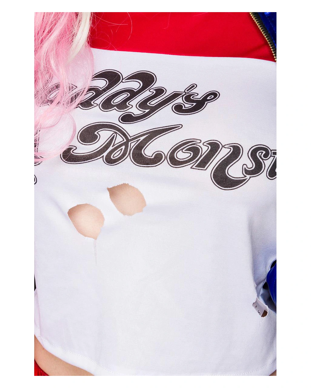 5-tlg. Suicide Harlequin Kostüm – Bild 5