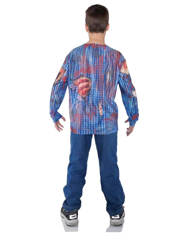 Zombie Shirt Mit Realistic Print – Bild 2