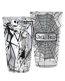Nightmare Before Christmas - Jack & Sally Glas