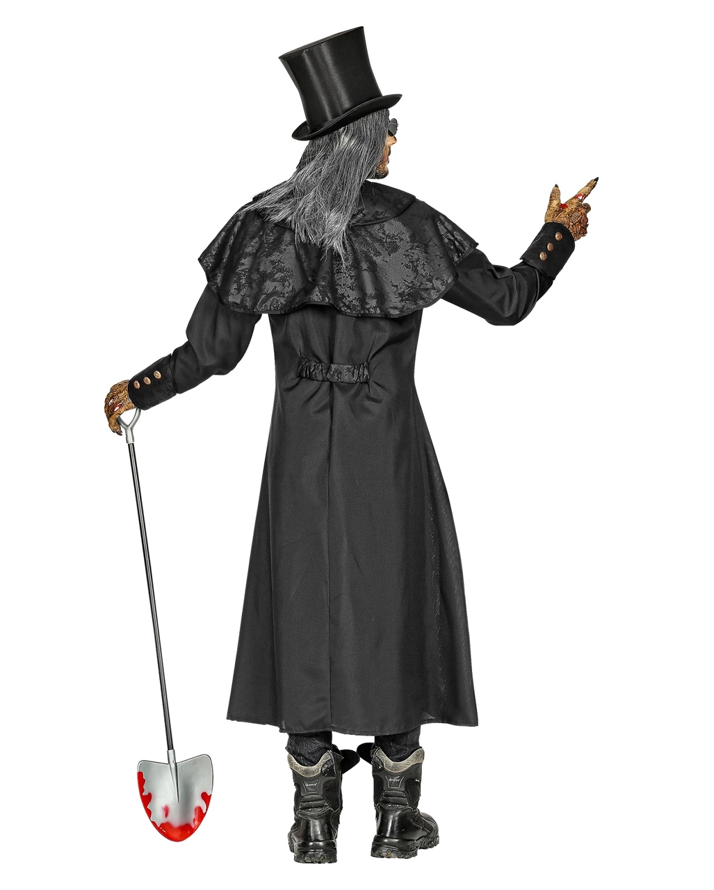 Totengräber Kostüm Mantel Mit Kragen Für Herren – Bild 4