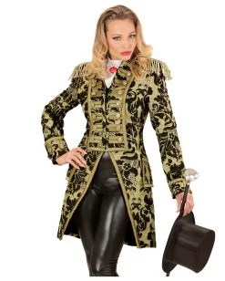 Venezianischer Damenfrack Gold-schwarz