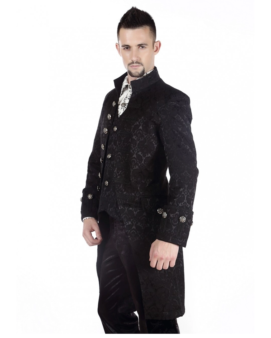 Viktorianischer Gothic Aristokrat Herren Mantel – Bild 2