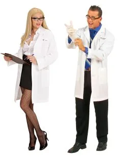 Weißer Arzt Kittel Unisex