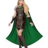 Wikingerin Damenkostüm Mit Umhang