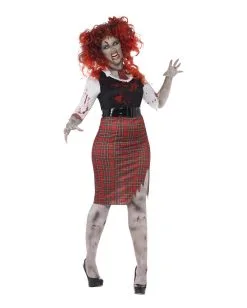 Zombie Schulmädchen Kostüm